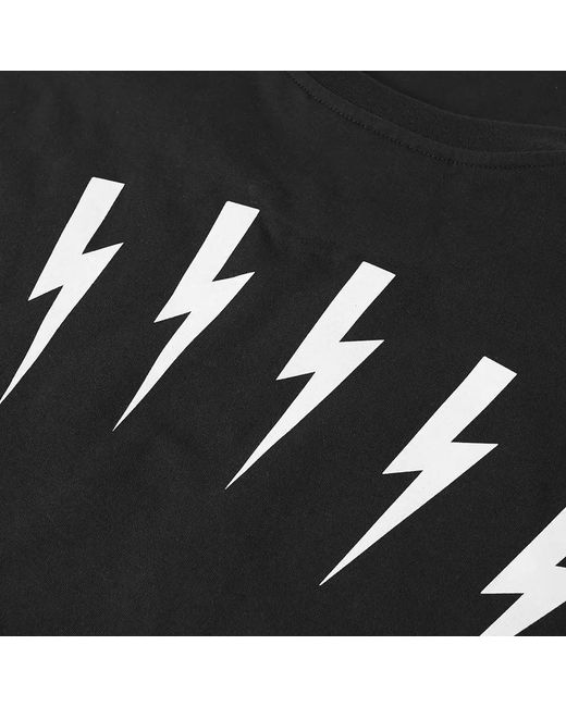 Neil Barrett Black Logo Details T-Shirt for men