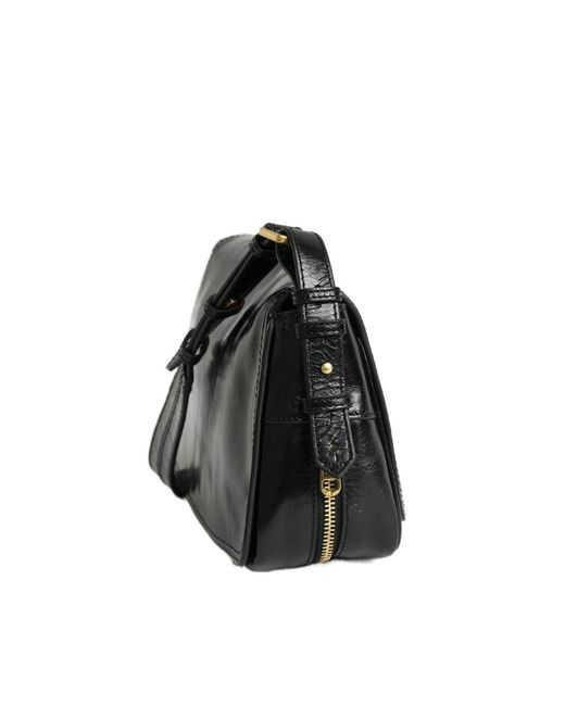 Zadig & Voltaire Black Le Zouzou Vintage Patent Bag