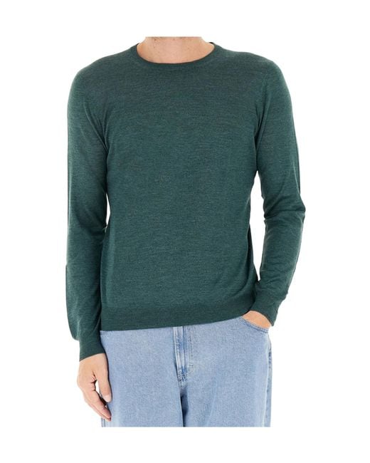 Gran Sasso Green Round Neck Jumper for men