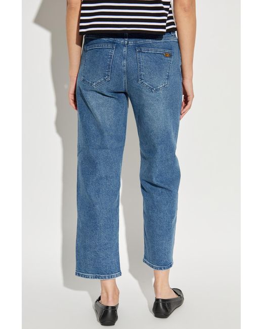 MICHAEL Michael Kors Blue Straight-Leg Stretch Denim Jeans