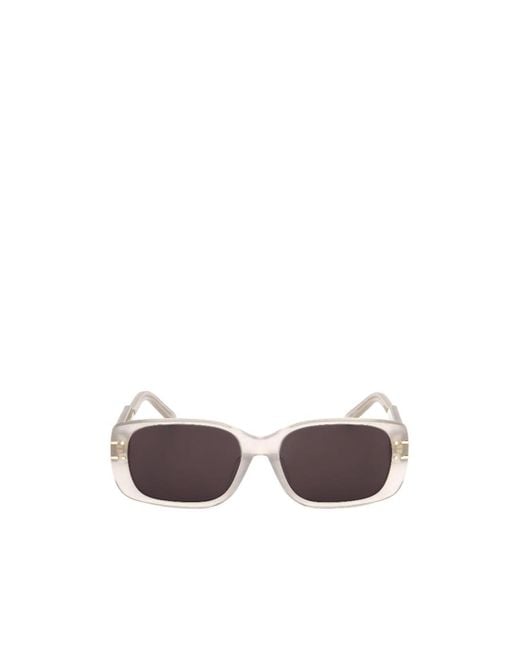 Dior White Full-Rim Sunglasses