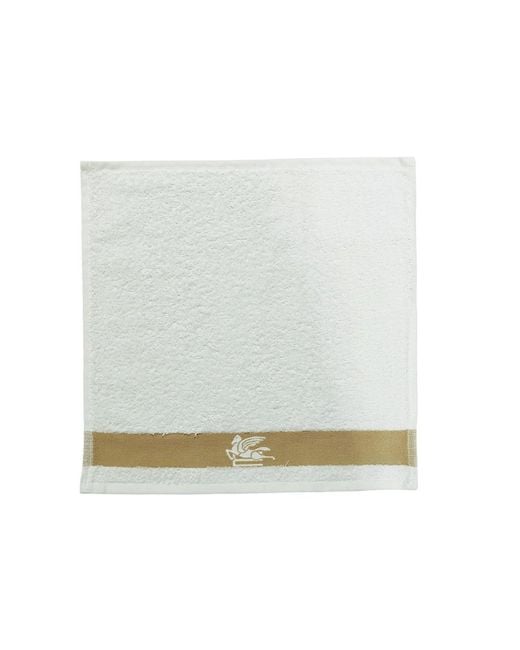 Etro White Home Dafne Embroidered Wash Set for men