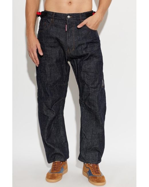 DSquared² Blue Belt Loop Jeans for men