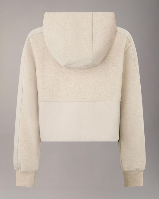 Moose Knuckles Natural Half-Zip Hoodie