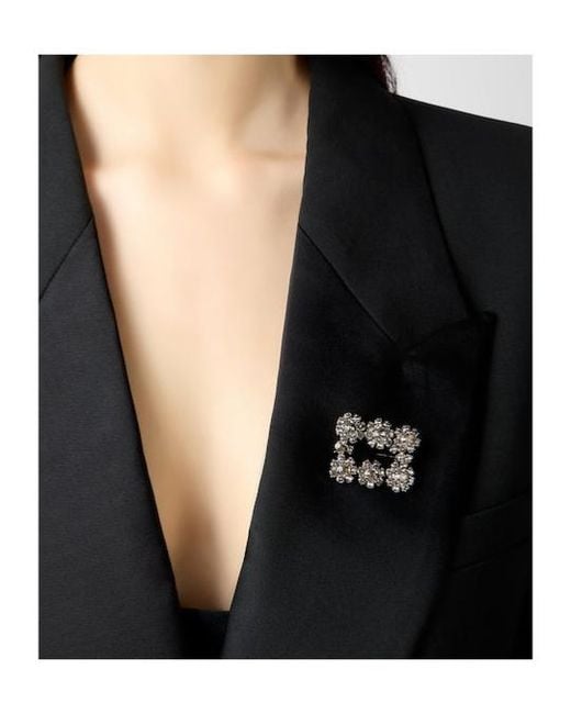 Roger Vivier White Efflorescence Brooch
