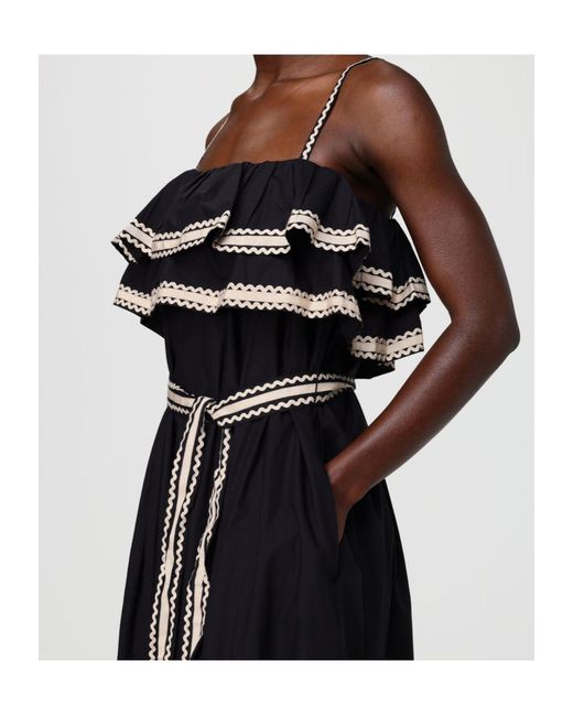 Ulla Johnson Black Suspender Dress