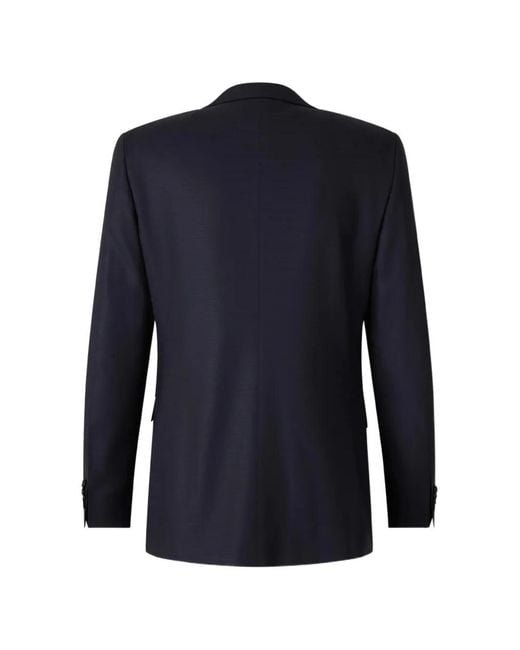Canali Blue Straight Two-Piece Suit for men