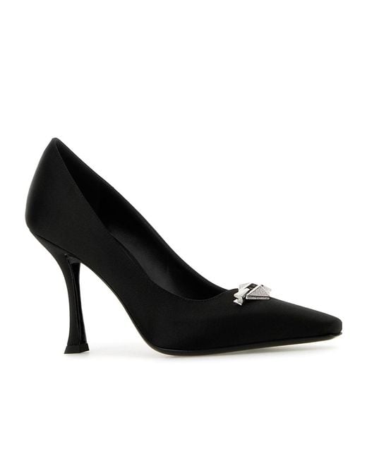 Jimmy Choo Black Embellished Pointed Toe Pumps