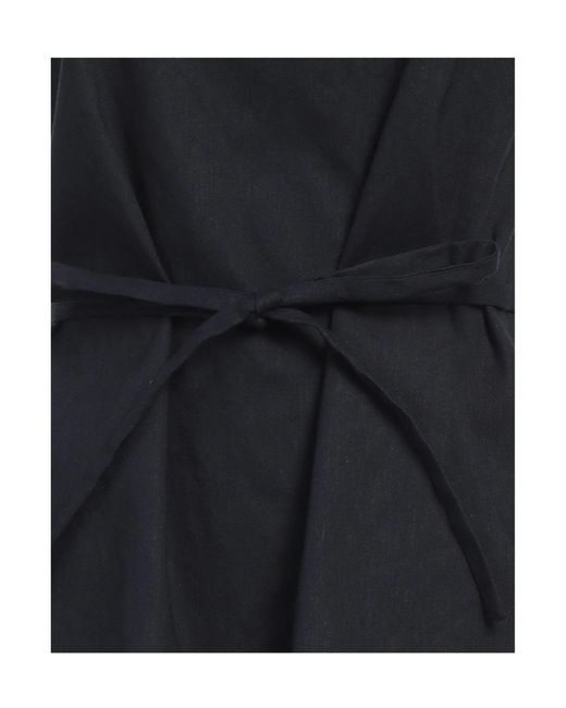 Rag & Bone Black Sleeveless Waist-Tie Top