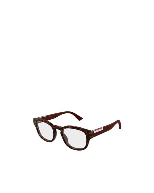 Gucci Multicolor Eyewear Panthos Frame Glasses for men