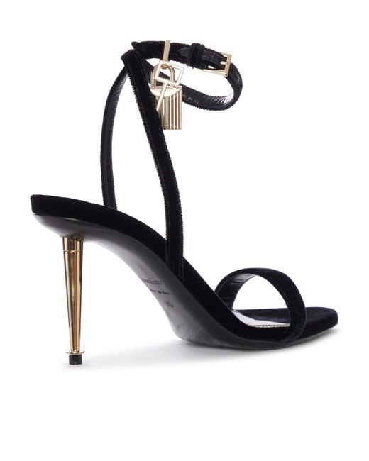 Tom Ford White Round-Toe High-Heeled Sandals