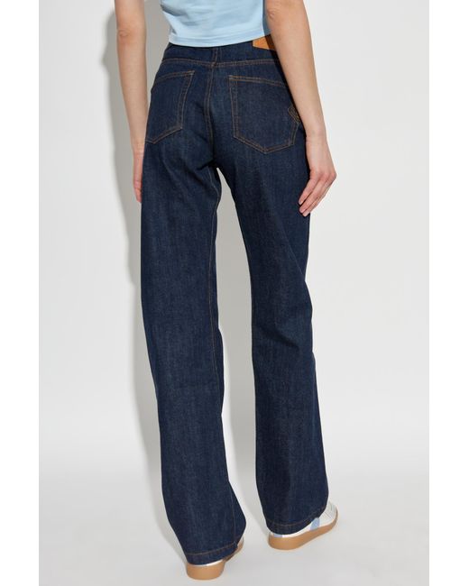 Casablanca Blue Straight-Leg Jeans