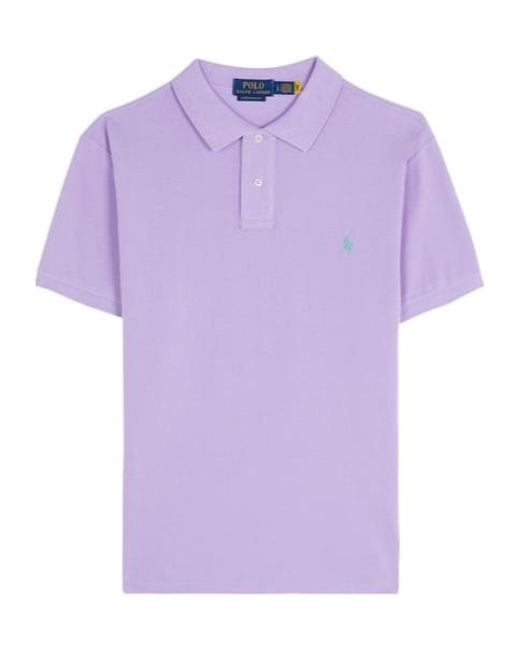 Polo Ralph Lauren Purple Polo Pony-Embroidered Polo Shirt for men