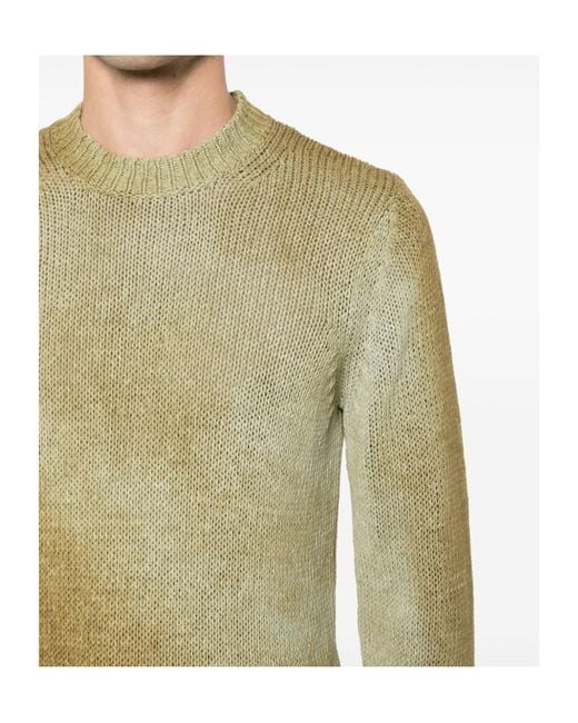 Roberto Collina Green Long-Sleeved Sweater for men