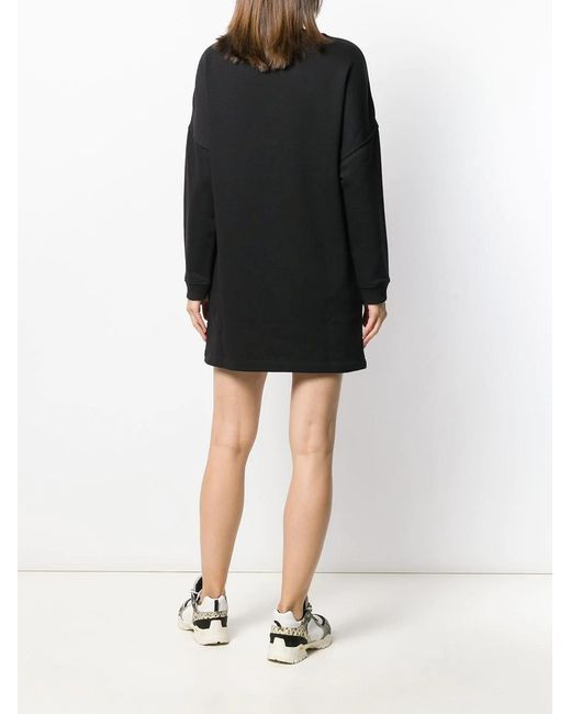 Versace Jeans Black Logo Dress