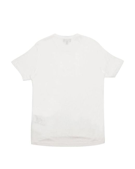 Emporio Armani White T-Shirt With Round Neck for men