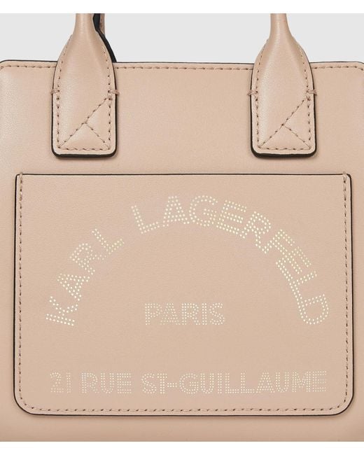 Karl Lagerfeld Natural Top-Handle Tote Bag