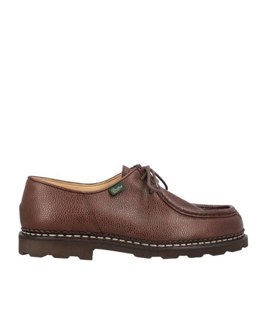 Paraboot Brown Michael Norwegian Derby Shoes for men