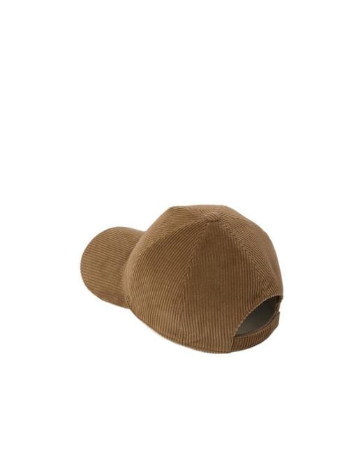 Miu Miu Brown Logo-Appliqué Curved Peak Baseball Cap
