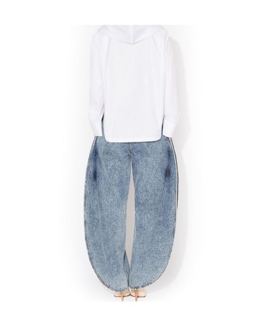 Alaïa Blue Alaïa Petal Denim Jeans