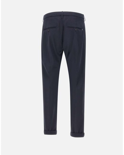 Dondup Blue Gaubert Slim-Fit Pants for men