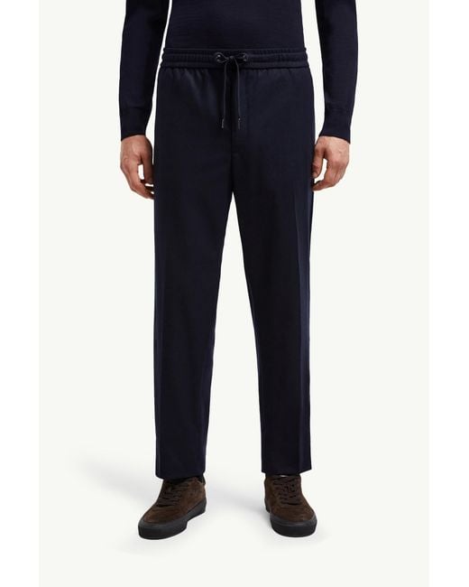 Moncler Blue Logo Patch Jogging Pants for men