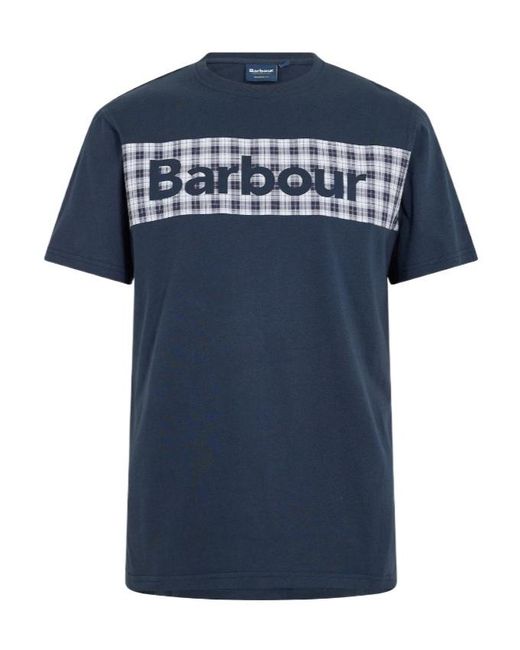 Barbour Blue B.Li Bancroft T-Shi Sn62 for men