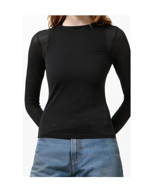 Our Legacy Black Super Slim Long-Sleeve Knitted Top