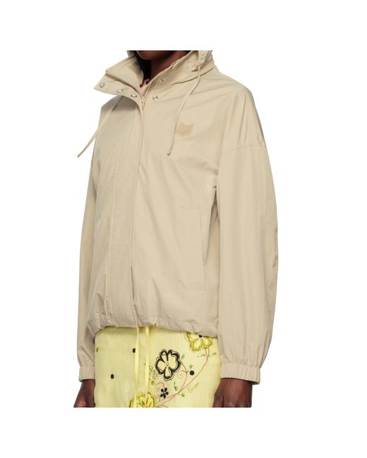 Maison Kitsuné Metallic Fox-Motif Bomber Jacket