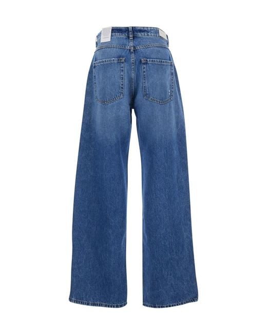 ICON DENIM Blue Jeans With Belt Loops