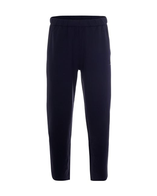 EA7 Blue Elastic Waist Casual Pants for men