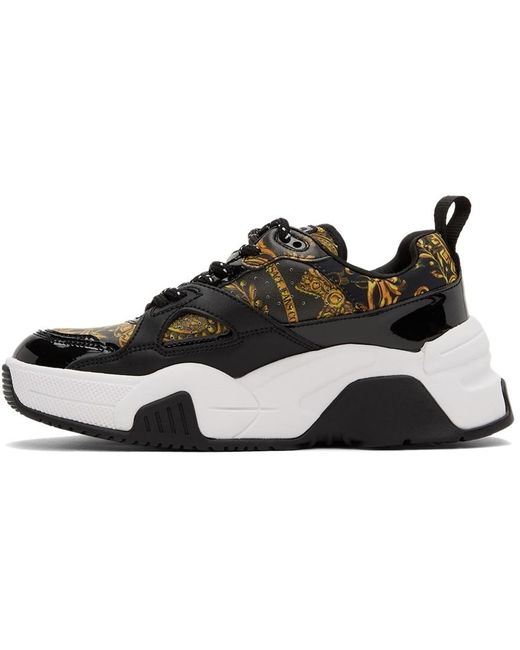 Versace Jeans Black Logo Casual Sports Shoes