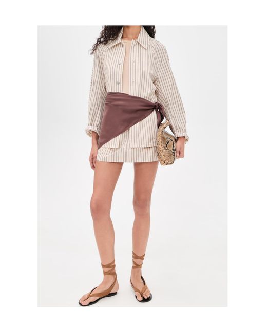 Rag & Bone Natural Long-Sleeved Striped Shirt