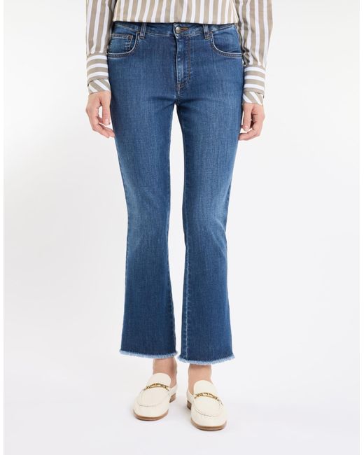 Fay Blue Cropped Jeans