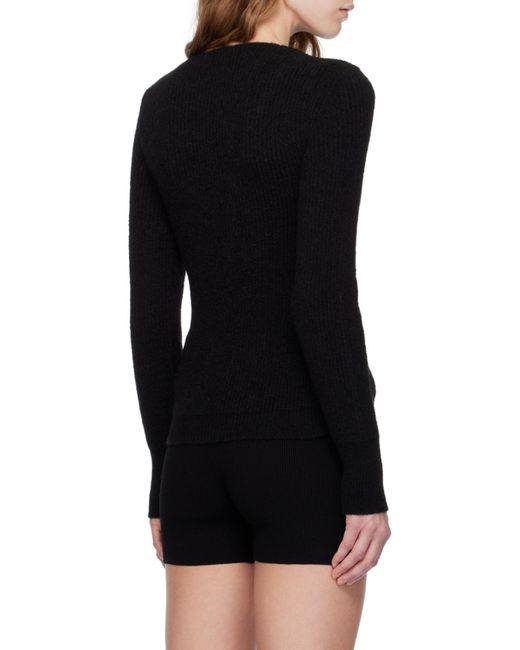 Jacquemus Black Cut Out Detailed Knitted T-Shirt