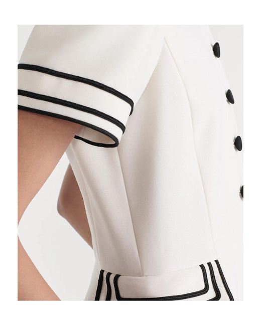 Dior White Mid-Length Belted Shirtdress