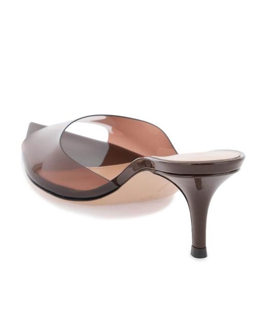 Gianvito Rossi Pink Elle Pointed-Toe Mules