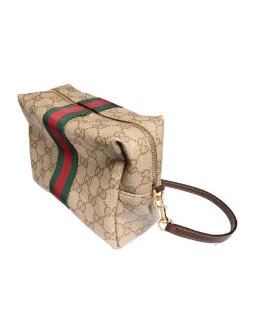 Gucci Brown Mini Camera Bag With Web