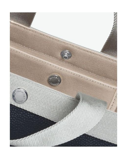 Herve Chapelier Blue Logo Handbag