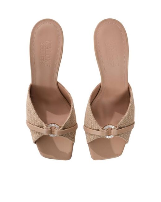 Malone Souliers Natural Open-Toed High-Heeled Sandals