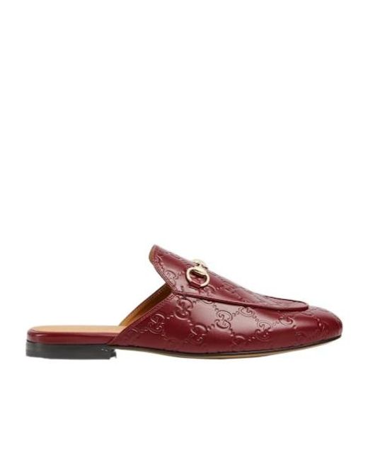 Gucci Brown Princetown Slippers