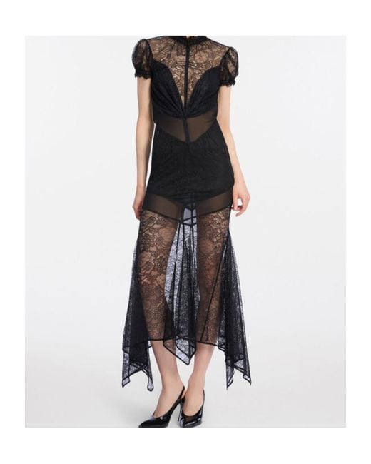 The Attico Black Midi Dress
