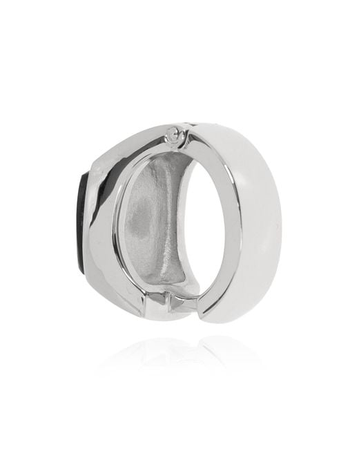 Lanvin Metallic Round Cufflinks for men