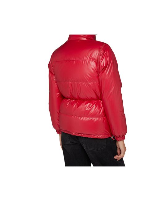 Moncler Red Long-Sleeved Double-Sided Cotton Suit