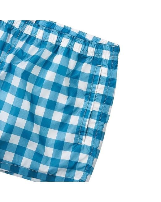 Prada Blue Elastic Waist Swimming Trunks for men