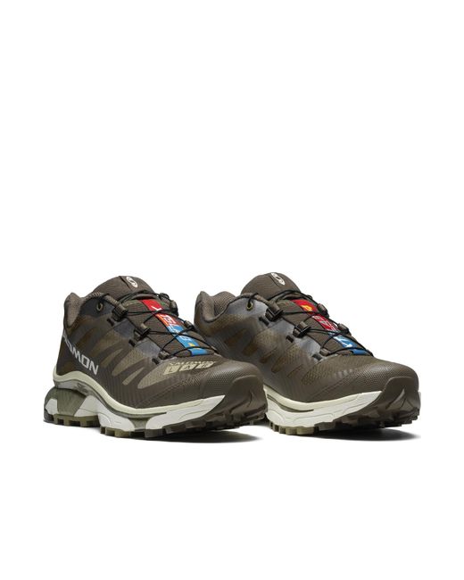 Salomon Lab Gray Salomon Xt-4 Og Aurora Borealis Logo Printed Sneakers for men