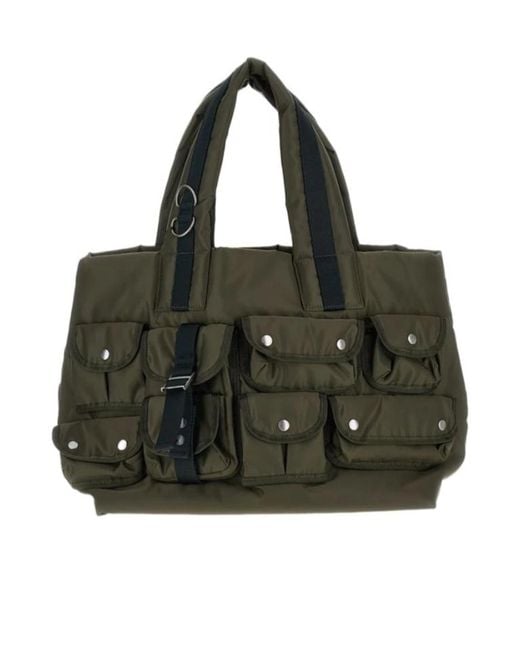 Sacai Black Pocket Tote Bag