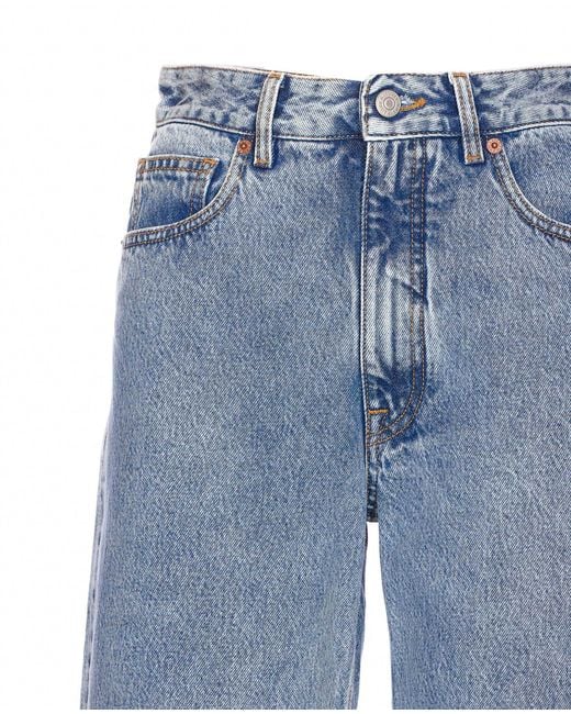 MM6 by Maison Margiela Blue Striaght-Leg Jeans