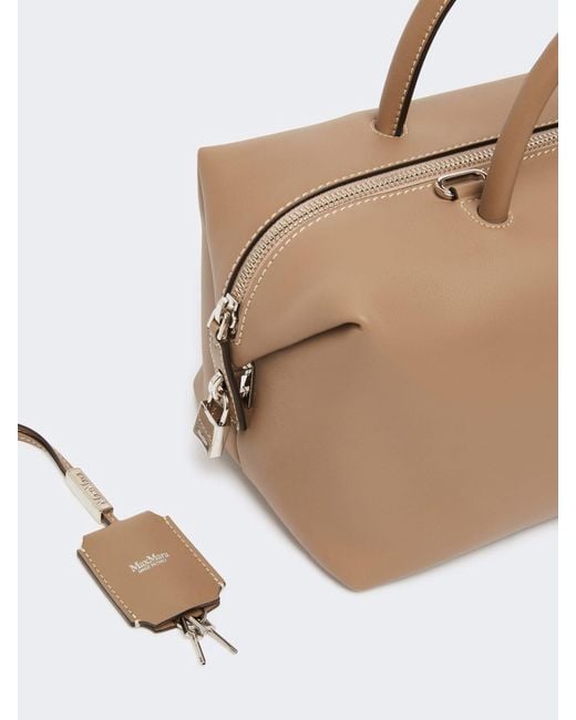 Max Mara Brown Zippered Shoulder Bag