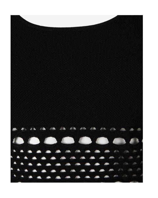 Jonathan Simkhai Black Open-Stitch Tank Top